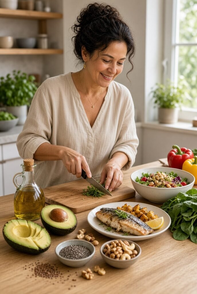 Gorduras saudáveis na menopausa: alimentos e alimentação equilibrada
